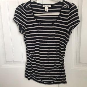 Striped shortsleeved shirt